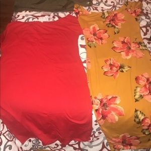 Off the shoulder dresses